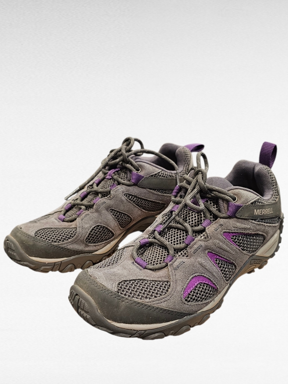 Merrell Yokota 2 Gray Purple Hiking Shoes Sneakers Size 10 J85904